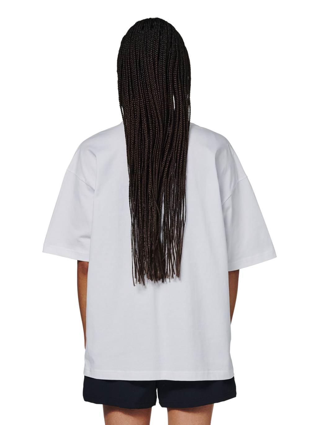 HALO GRAPHIC BOXY T-SHIRT, BRIGHT WHITE, model