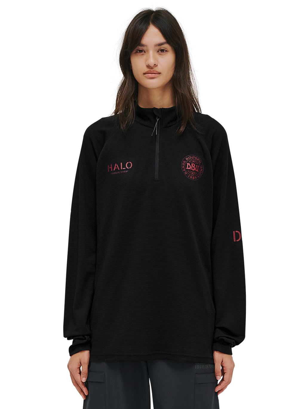 HALO DBU SORONA HALF ZIP, BLACK, model