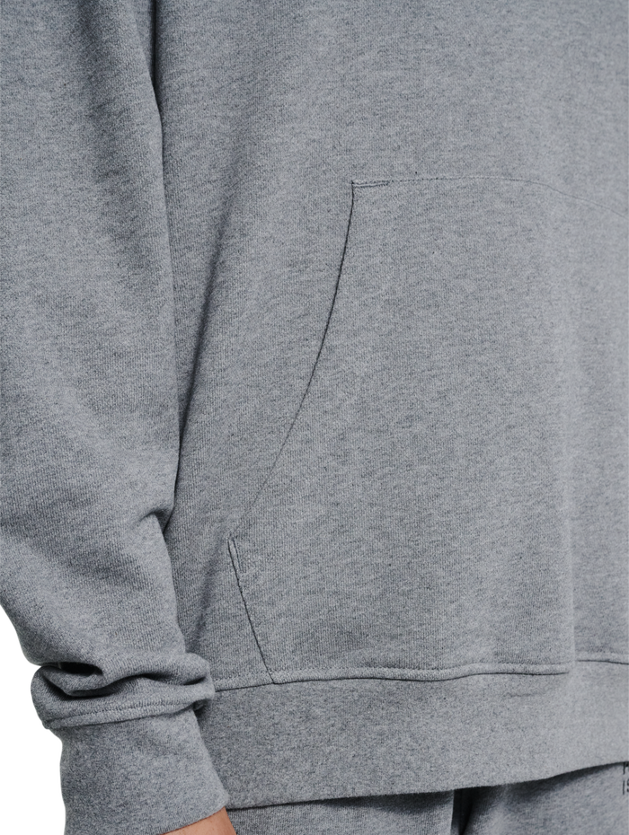 HALO ESSENTIAL HOODIE, GREY MELANGE, model