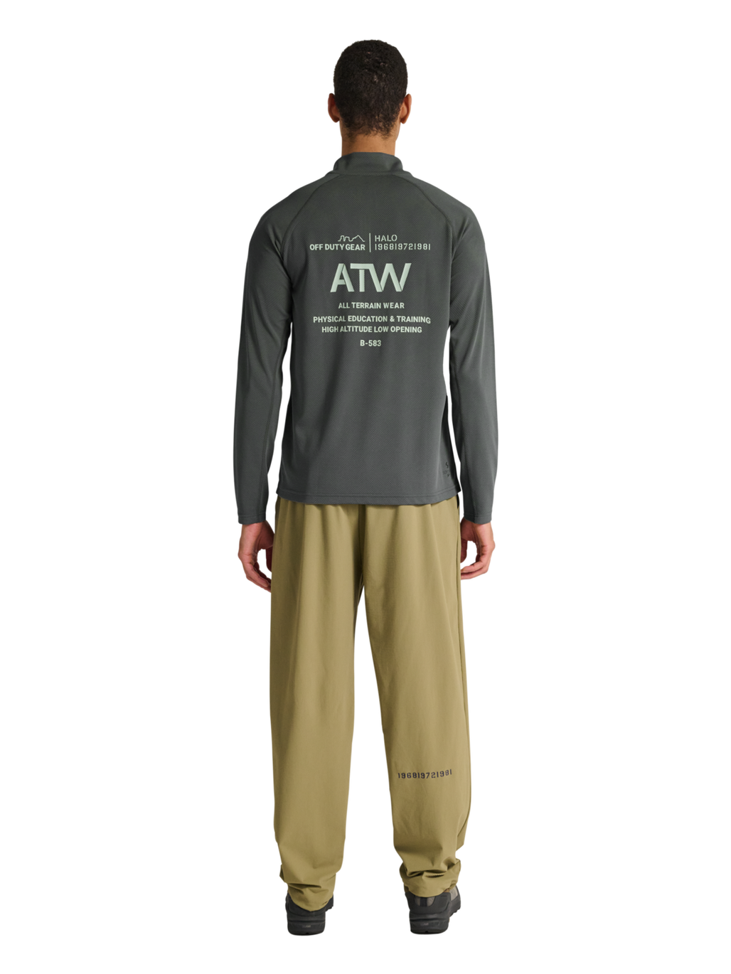 HALO SORONA HALF ZIP, GUNMETAL, model