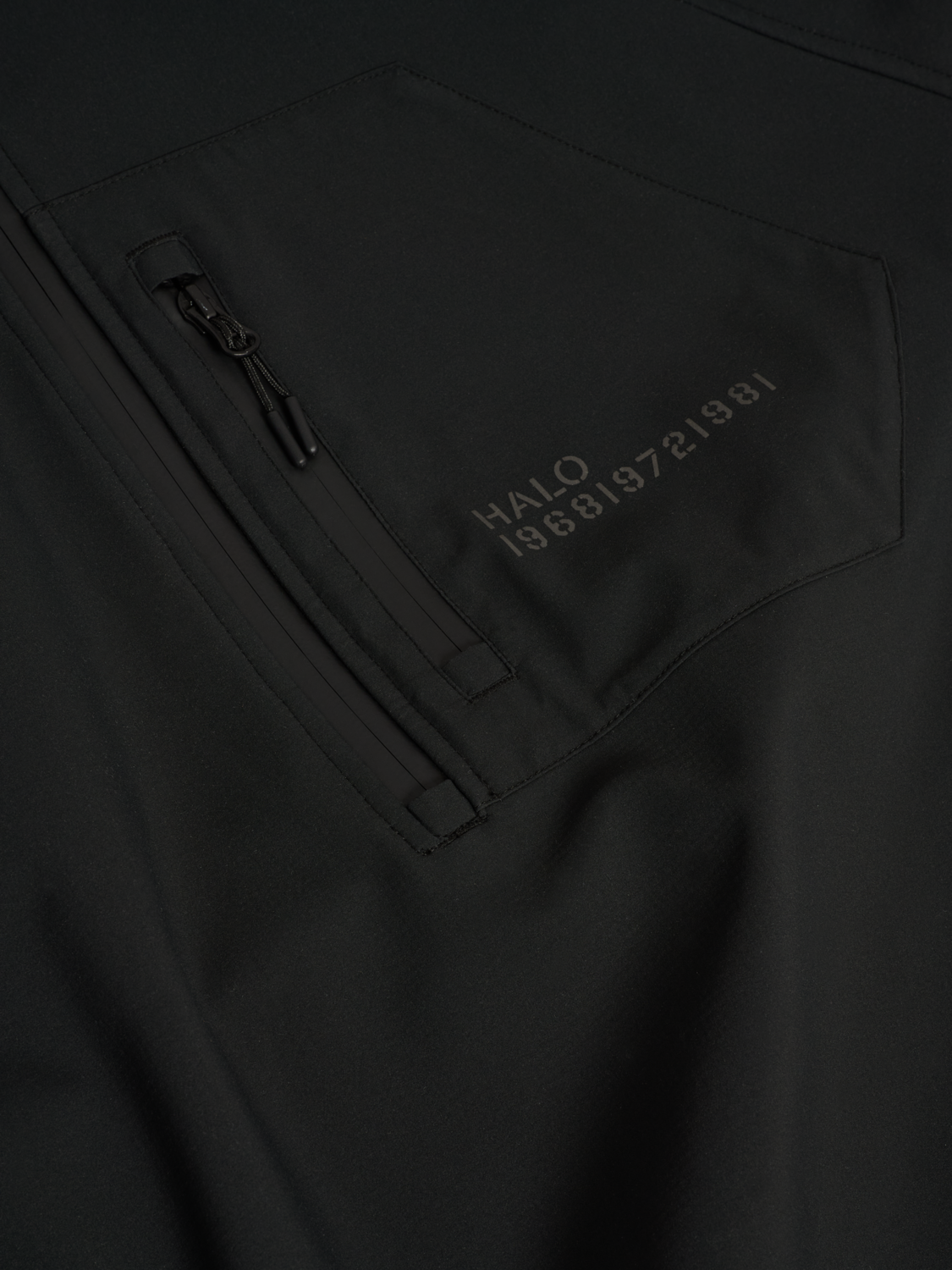 HALO ELITE SOFTSHELL HALF ZIP, BLACK, packshot