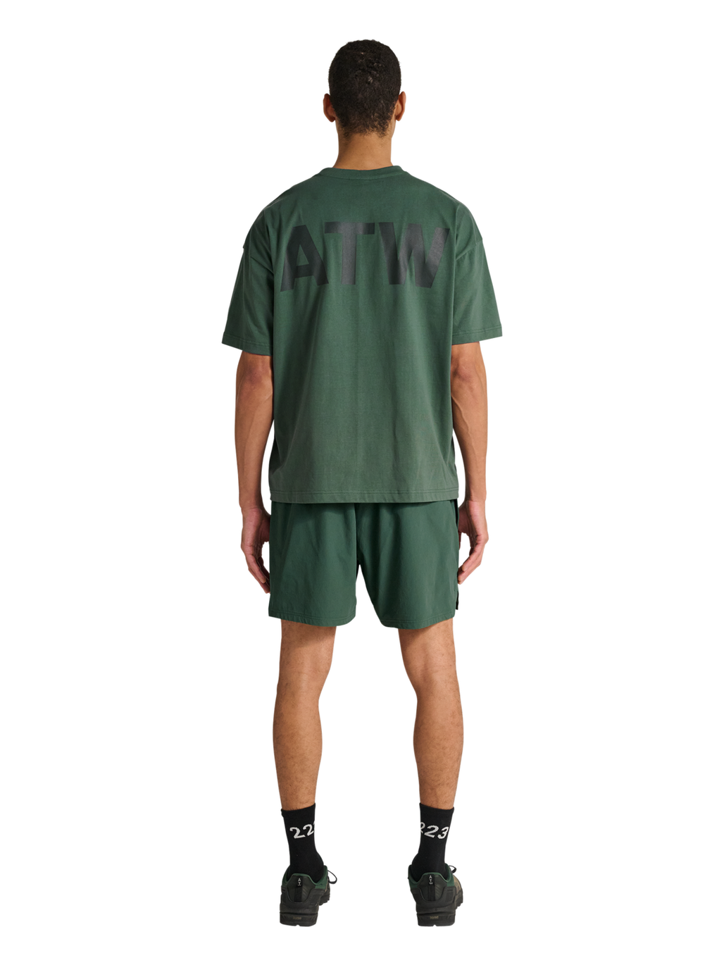 HALO SHORTS, GARDEN TOPIARY, model