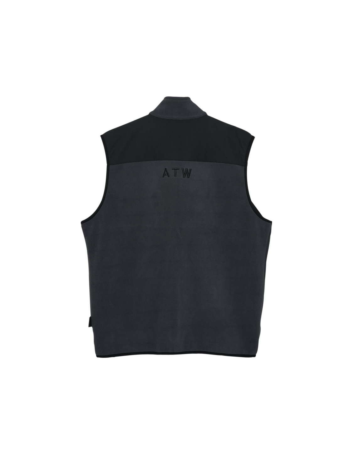 HALO BLOCKED FLEECE VEST, EBONY, packshot