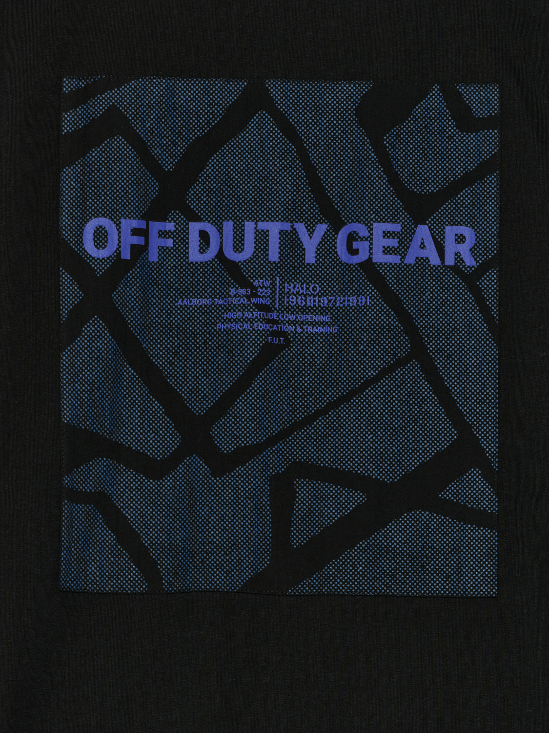 HALO PATCH GRAPHIC T-SHIRT, BLACK, packshot