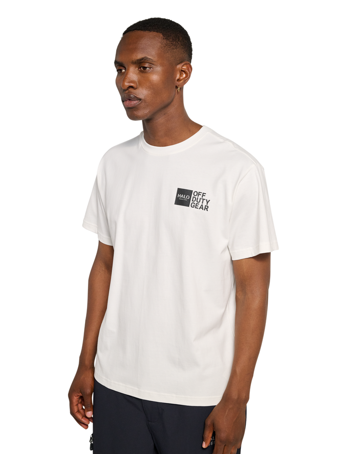 HALO GRAPHIC T-SHIRT, MARSHMALLOW, model