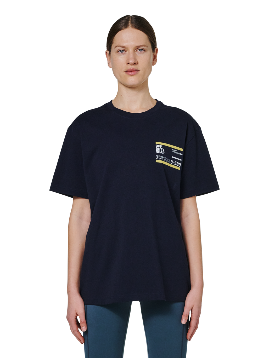 HALO GRAPHIC T-SHIRT 07, DEEP WELL, model