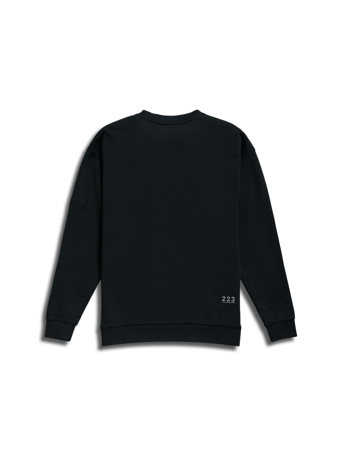 HALO COTTON CREW, BLACK, packshot