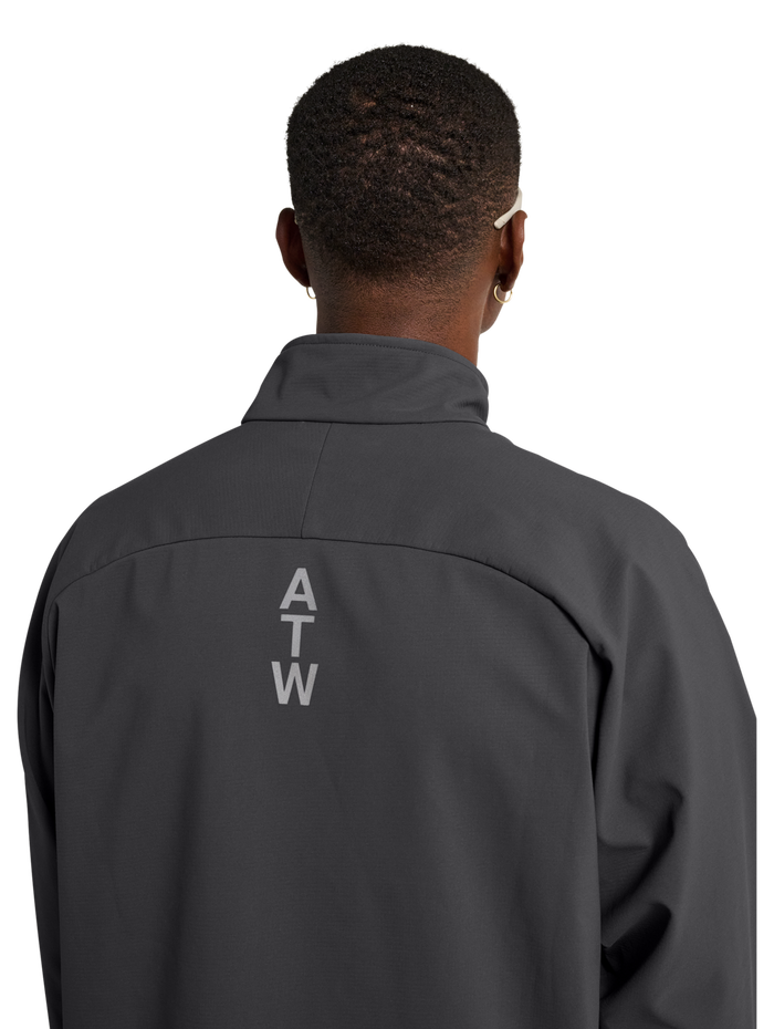 HALO ELITE SOFTSHELL JACKET, ASPHALT, model