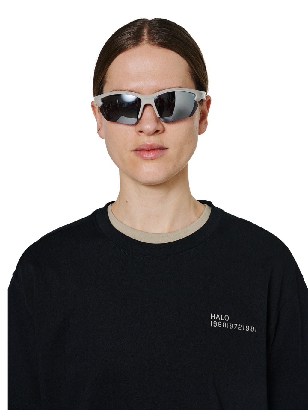 HALO X MESSY WEEKEND SUNGLASS NO 1, !BLACK IRIS, model
