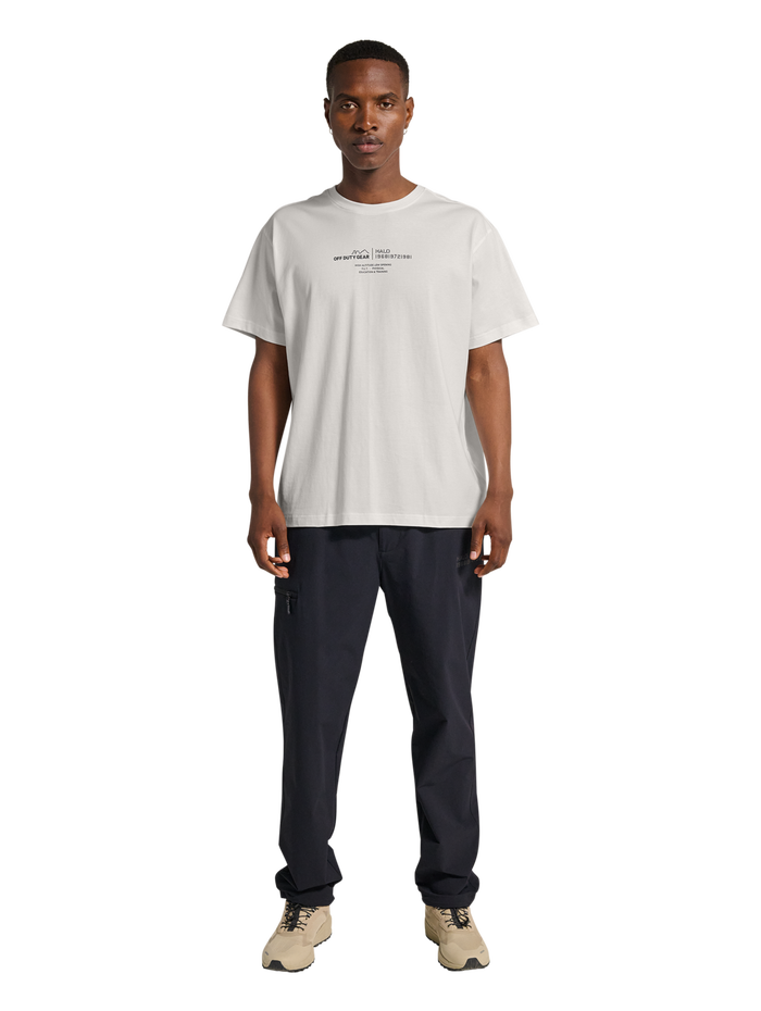 HALO GRAPHIC T-SHIRT, MARSHMALLOW/BLACK, model
