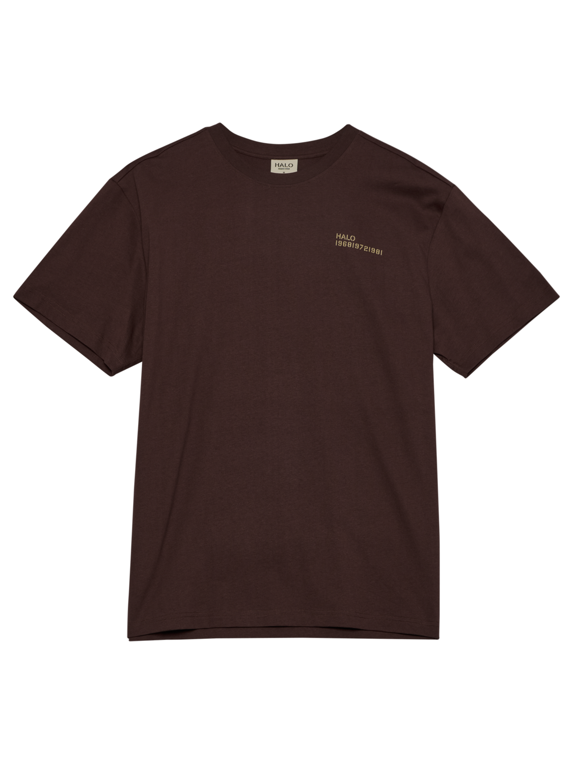 HALO PATCH GRAPHIC T-SHIRT, BITTER CHOCOLATE, packshot