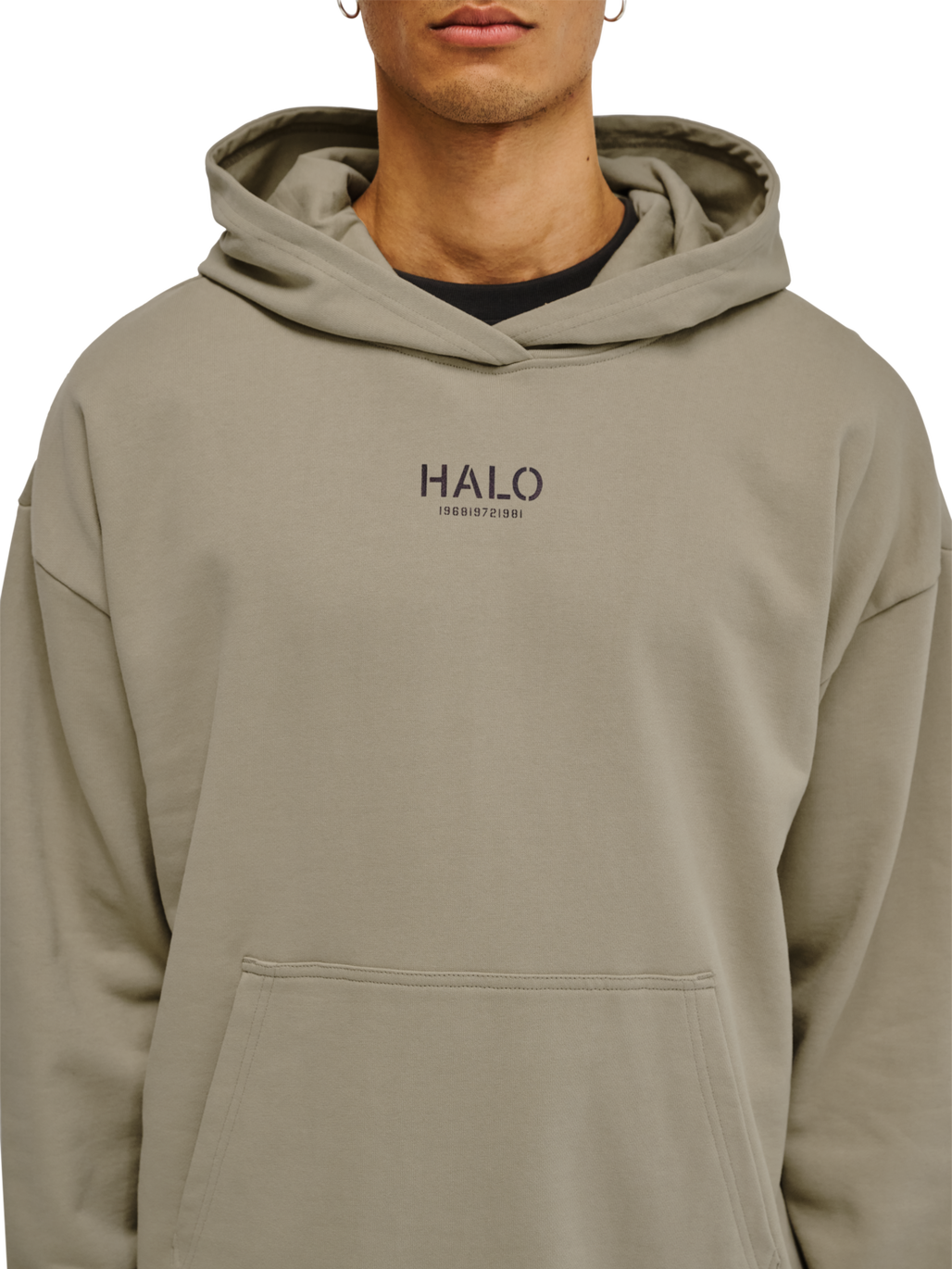 HALO GRAPHIC HOODIES, SENECA ROCK, model