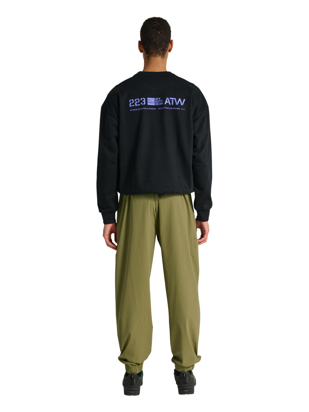 HALO MOVE PANT, OLIVE DRAB, model