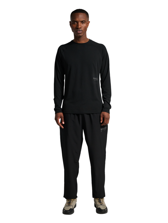 HALO TECH PANTS, BLACK, model