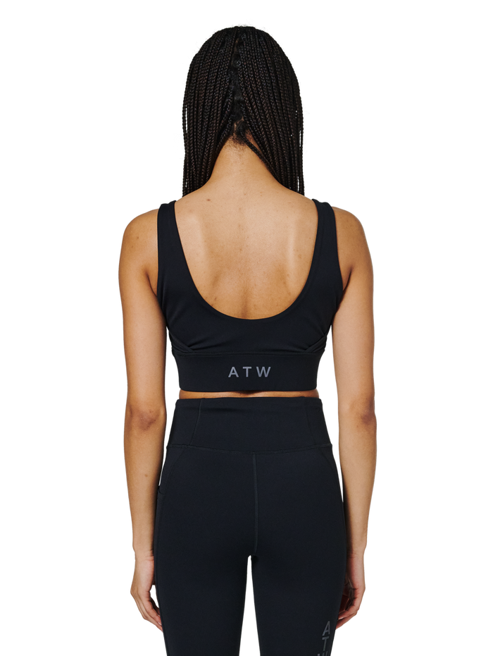 HALO WOMEN TRAINING BRA, BLACK, model