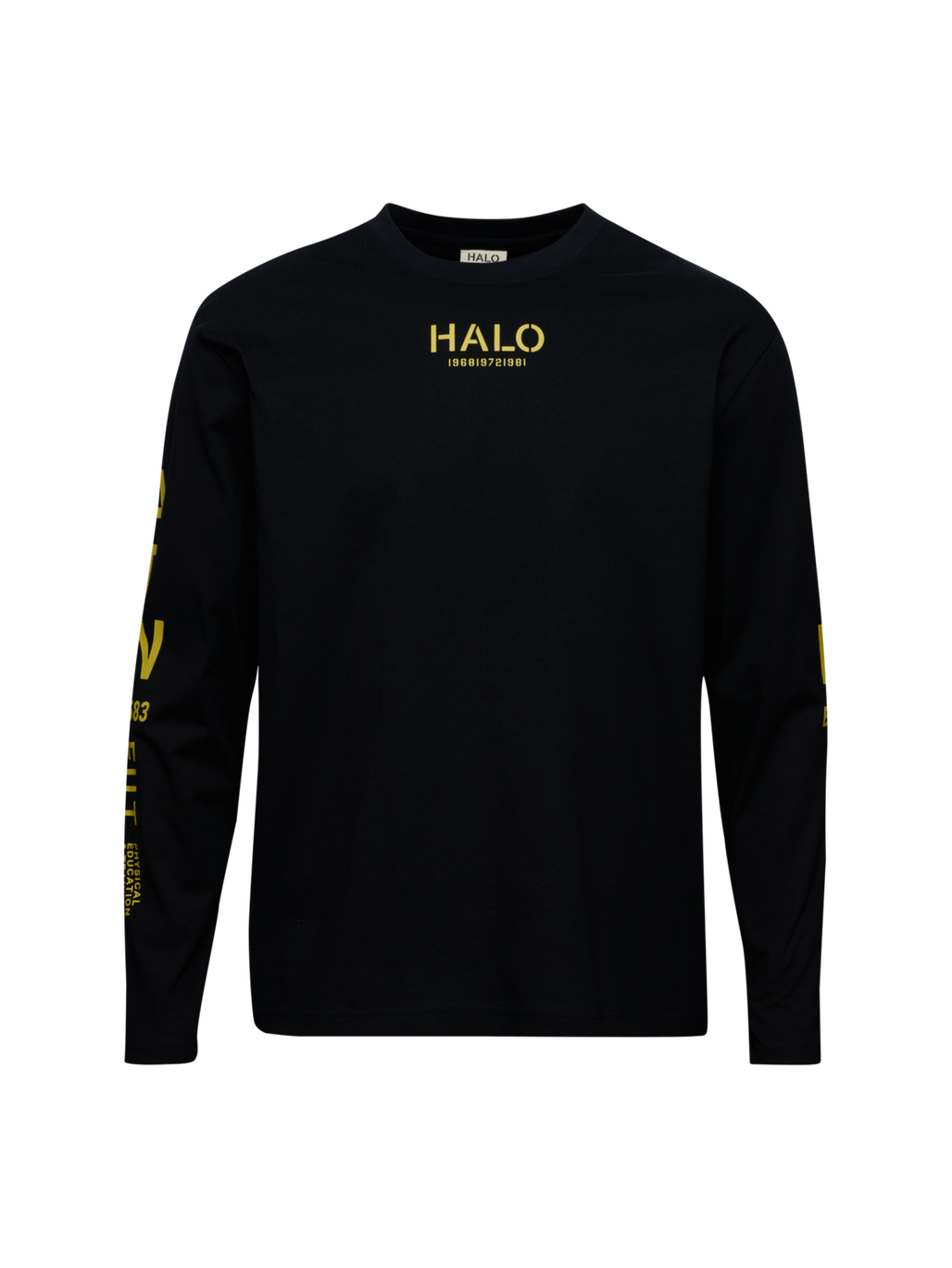 HALO GRAPHIC LS, BLACK, packshot