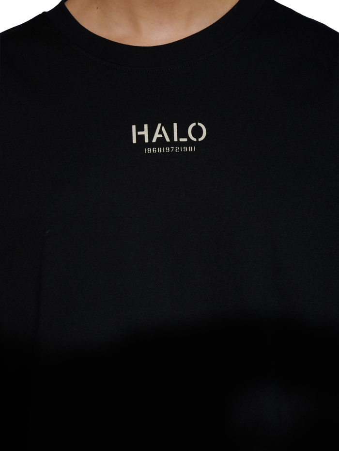 HALO GRAPHIC L/S T-SHIRT 01, BLACK, model