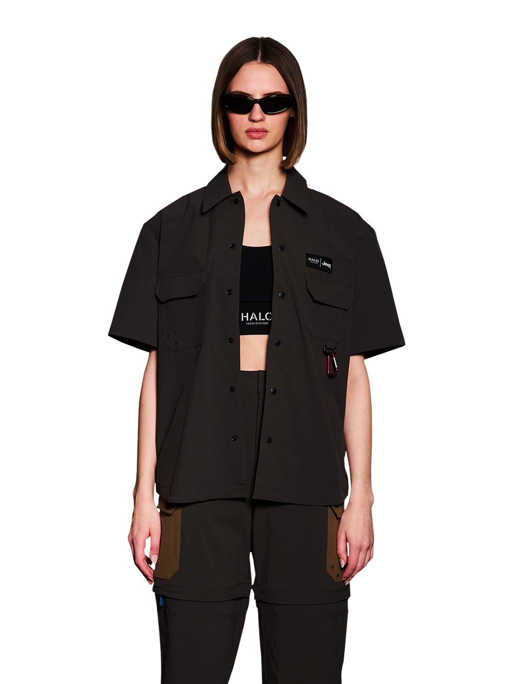 HALO JEEP SHORT SLEEVE SHIRT, RAVEN, model