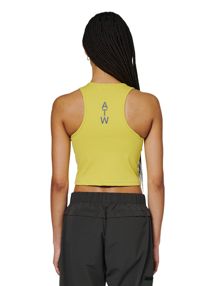 HALO WOMEN TRAINING TOP, WARM OLIVE, model