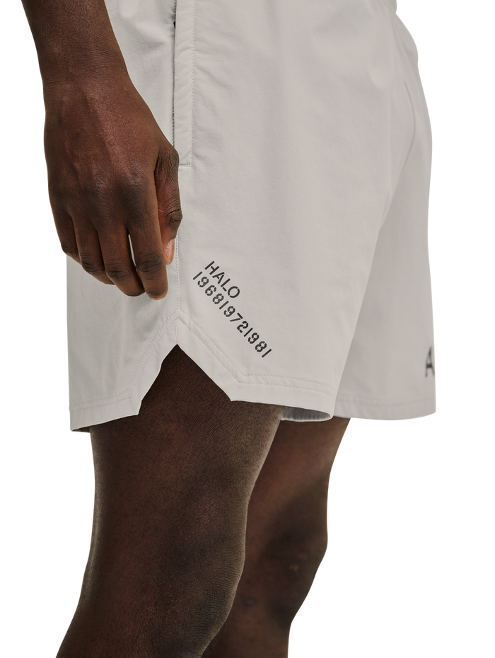 HALO SHORTS, SILVER LINING, model