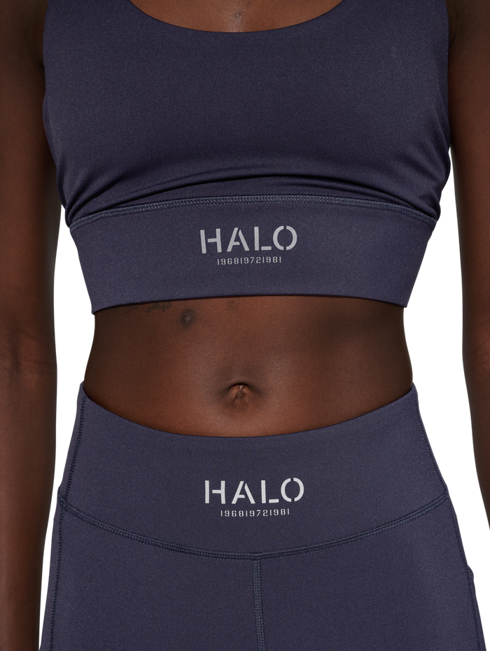 HALO WOMEN TRAINING BRA, DEEP WELL/DEEP WELL, model