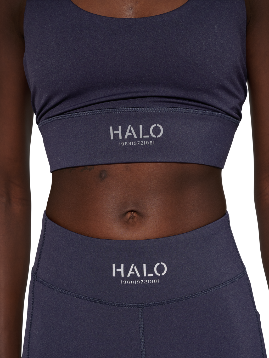 HALO WOMEN TRAINING BRA, DEEP WELL/DEEP WELL, model