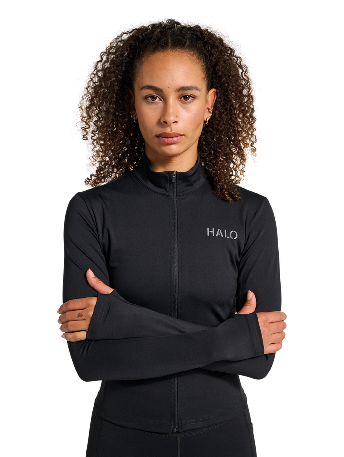 HALO WOMEN FULL ZIP 2.0, BLACK, model
